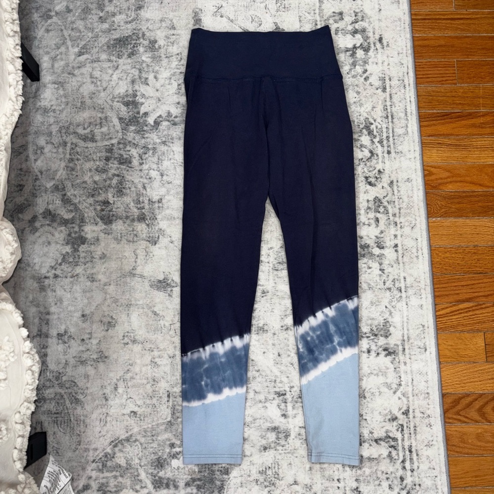 AERIE OFFLINE Navy and Light Blue Tie-Dye Leggings